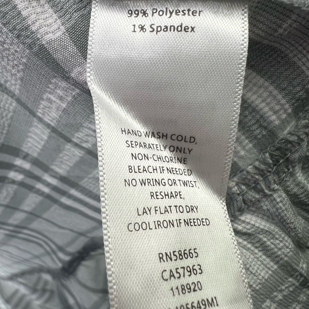 Chelsea 28 plaid midi white gray faux wrap dress S ruffle neutral office party - Picture 10 of 12